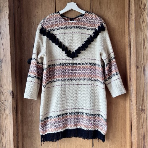 Zara jacquard kleid - zara,