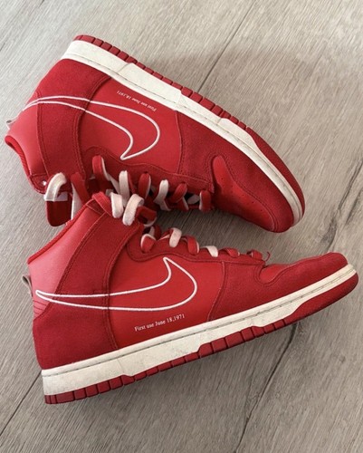 Nike dunk high first use - , red