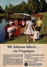 3w6320/ Alte Reklame von 1959 – Johnson Bootsmotoren