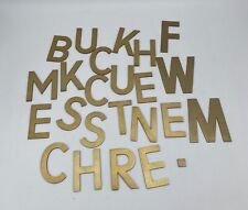 * 24 TEILE BUCHSTABEN KONVOLUT ALU ALUMINIUM ELOXIERT GROSSBUCHSTABEN