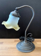 Tischlampe Nachttischlampe Jugendstil Messing brüniert Leuchte Schreibtischlampe