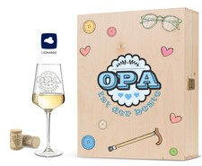 Leonardo Weinglas mit Gravur