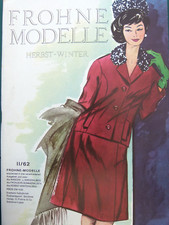 altes Frohne Modeheft von 1962 mit Schnittmusterheft , Brautkleider + Blusen