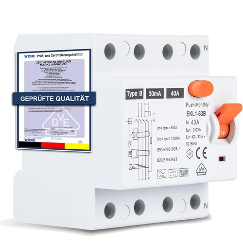 Schutzschalter typ 40a - fi,
