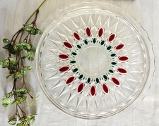 Tortenplatte Meteor 70er Kristallglas Kuchenplatte D 27,5 cm Glas-Präsents