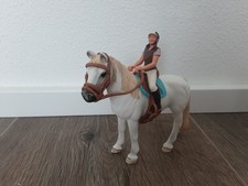 Schleich Lusitano Hengst mit Sattel, Trense und Reiterin 