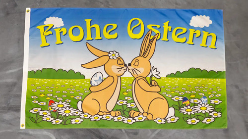 Fahne flagge frohe ostern - fahne,