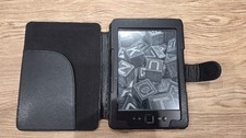 Amazon Kindle, 15 cm (6 Zoll) E Ink-Display, WLAN (5. Generation) mit Lederhülle