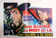 Western Kino Plakat Mit Django Der Tod Ist Da - 35 x 50 cm