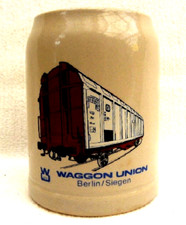 Bierkrug Steinkrug 0,5 Liter Waggon Union Berlin / Siegen Neuwertig Selten