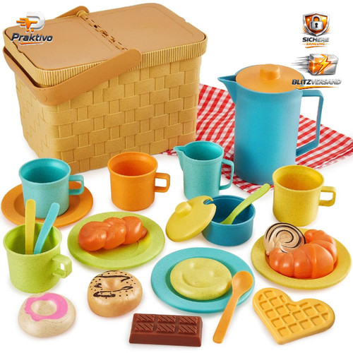 Picknickkorb teeservice - picknickkorb,