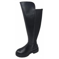 Steve Madden Callback Damen Schaftstiefel in Schwarz