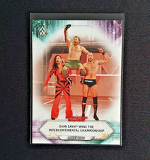 Topps WWE Wrestling 2021 - Sami Zayn wins the Intercontinental Championship 