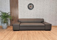 Dunkelgraues Super Lange Sofa