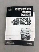 ROBIN Motor EY15D/B/B2 + EY20D/B + EY28D/B Bedienungsanleitung 4Sprachig