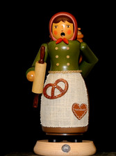 Räucherfigur, Räuchermann Lebkuchenverkäuferin Erzgebirge Seiffen Müller GmbH