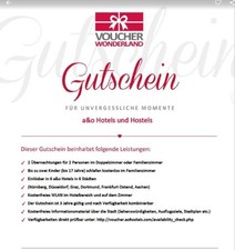 Gutschein A&O Hotel 2 Nächte