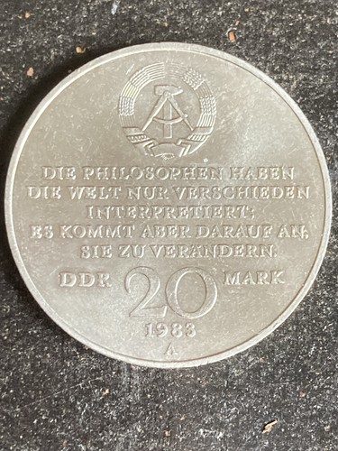 Ddr mark gedenkmünze 1983 - 20,