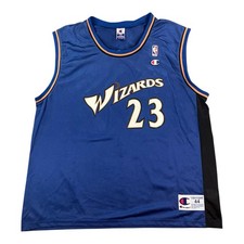 Washington Wizards L NBA Trikot Herren Blau Michael Jordan 23 Champion Vintage