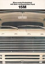 FORD 15M Limousine Oldtimer Prospekt Brochure 20
