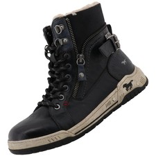 Mustang Damen Stiefelette Stiefel gefüttert Schwarz 15M0092001-black