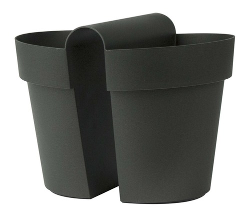 Blumenkasten in schwarz - 25,
