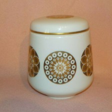 Heinrich & Co. in Selb Deckeldose - H&C - goldfarbenes Dekor -Bonboniere Vintage