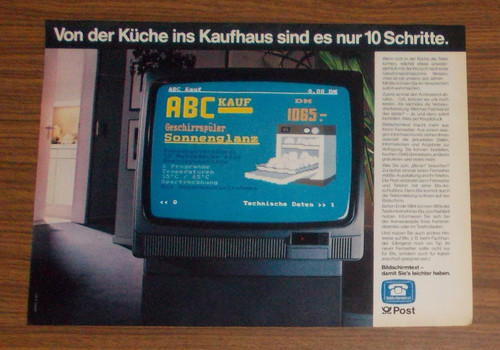 Seltene werbung bundespost btx - seltene,