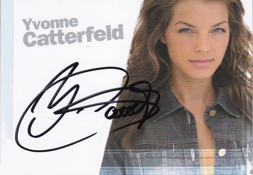 Autogramm yvonne catterfeld - autogramm,