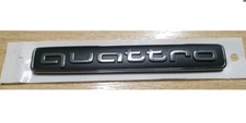 1x Für Audi quattro Emblem Schriftzug Audi A6 schwarz Schriftzug Logo Zeichen