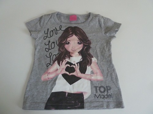 Top model shirt grau mit - t-shirt,