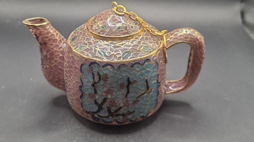 Cloisonne teekanne bunt deko - teekanne,