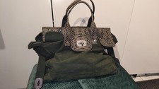Liebeskind Berlin Handtasche Nabuck/Brand new snake Grün Neu