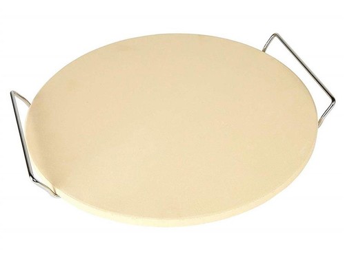 Pizzastein mit chromgestell - pizzastein,