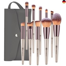 HEYMKGO Make Up Pinsel Set, Professionelle Pinselset Makeup 10-teilig mit PU