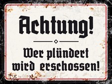 Blechschild historisch NS0006