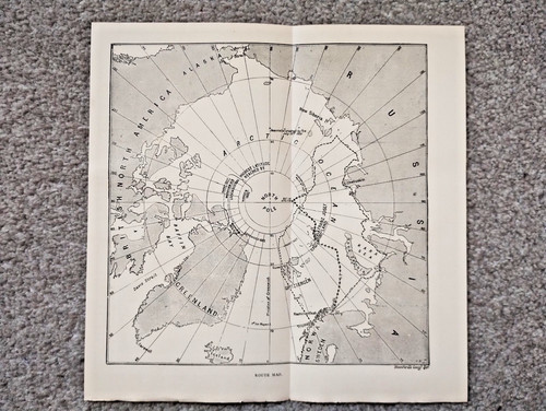 Streckenkarte nordpol 1890er - streckenkarte,