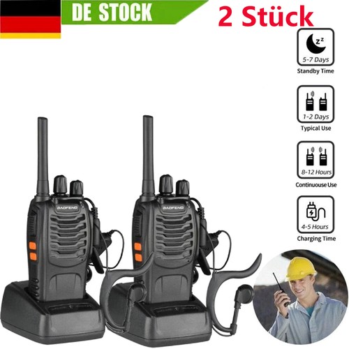 Baofeng walkie talkie set - 2x,