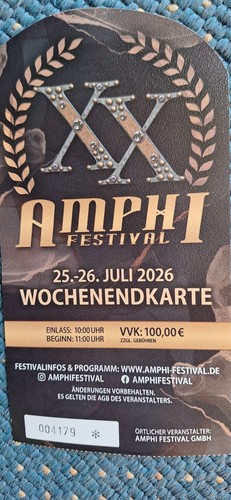 Amphi festival original - festival, ticket