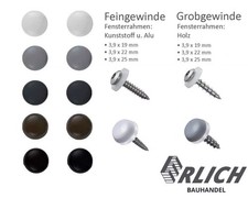 Fensterbankschrauben für Alu