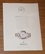 Seltene Werbung ROLEX YACHT-MASTER II Uhr mit Countdown-Anzeige 2014