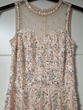 Damen Abendkleid Ballkleid Perlen Pailletten Gr Xs Neuwertig