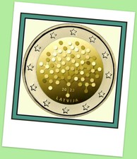 2 Euro Gedenkmünze Lettland