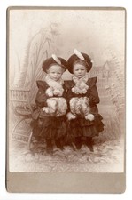 Antike Kabinettkarte Kinder