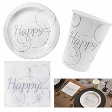 DekoGuru® Set Happy weiß