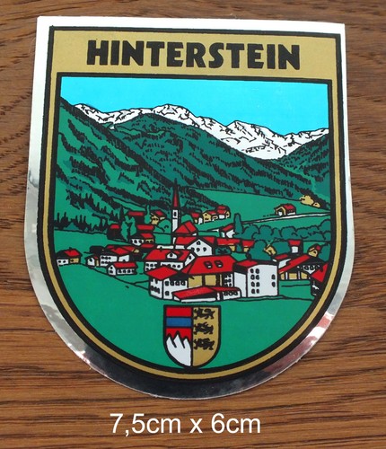 Aufkleber souvenir hinterstein - aufkleber,