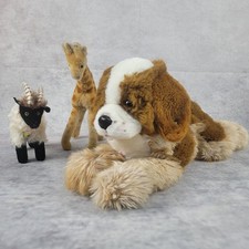 3x Steiff "Snucki" Steinbock,  "Bernie" Bernhardiner , Giraffe "Linda" 1960/70