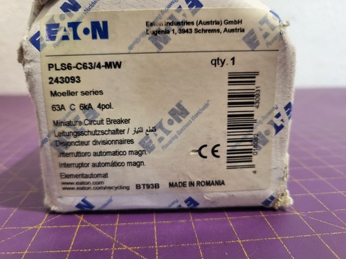 Eaton pls6 c63 mw - eaton, pls6-c63/4-mw
