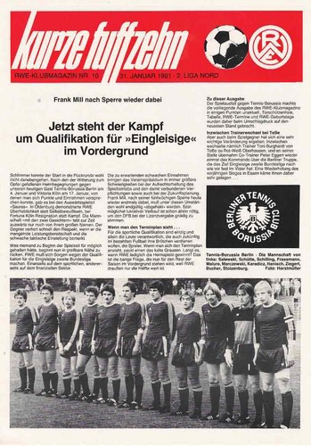 Fussball programmheft 80 81 - , 80/81