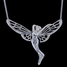 Art Nouveau necklace pendant